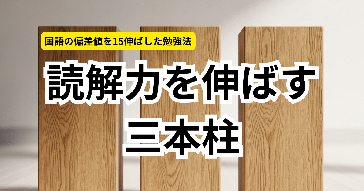 【中学受験】国語偏差値を15伸ばした！誰でもできる「読解三本柱」学習法