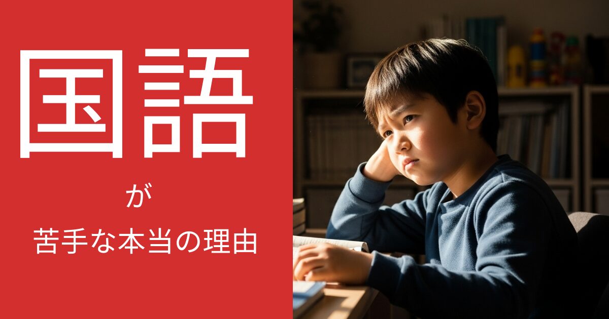【中学受験】国語の成績が伸びない子に共通する本当の原因とあなたができる３つの対策